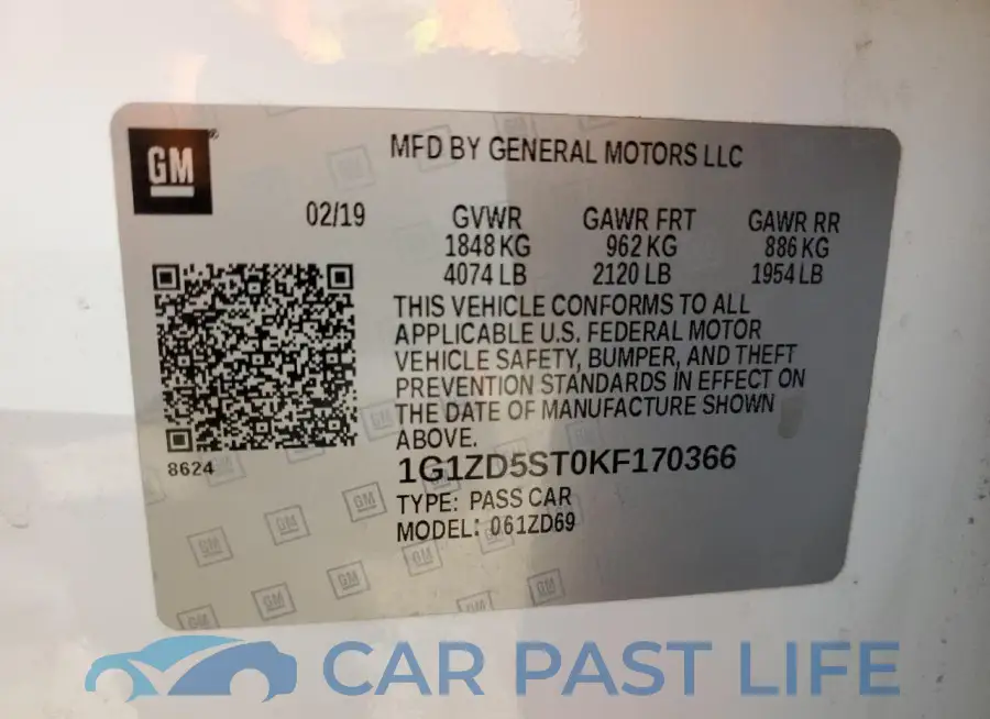 1G1ZD5ST0KF170366# 12