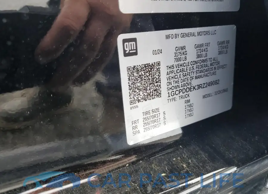 1GCPDDEK3RZ249082# 12