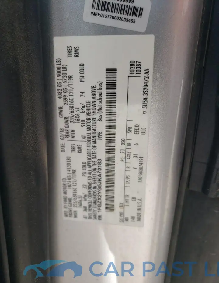 1FBZX2YG5JKA70183# 13