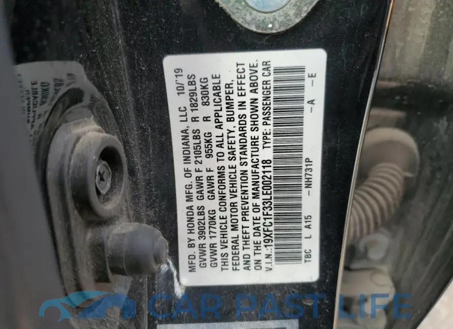 19XFC1F33LE002118# 12
