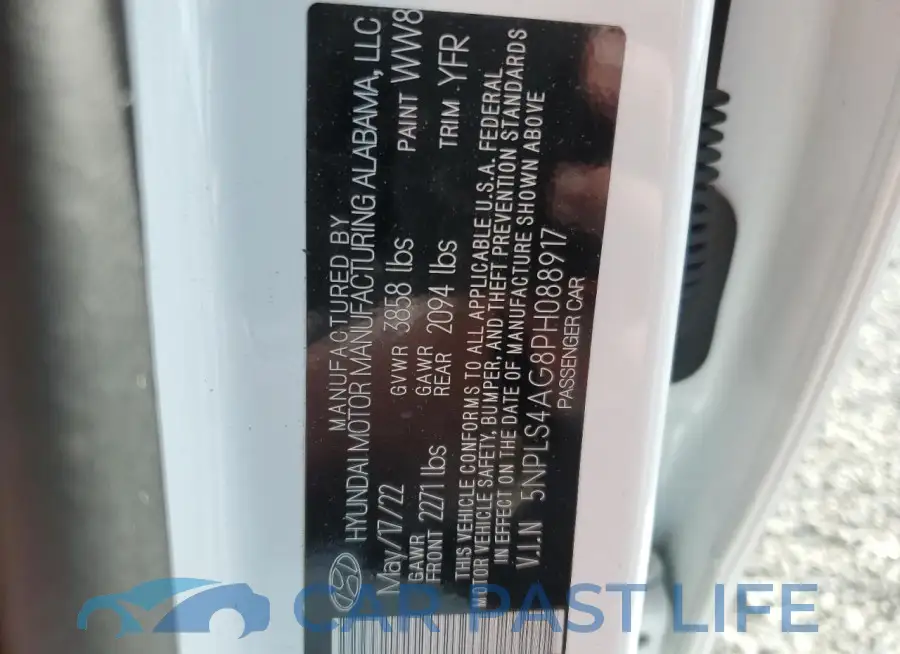 5NPLS4AG8PH088917# 12