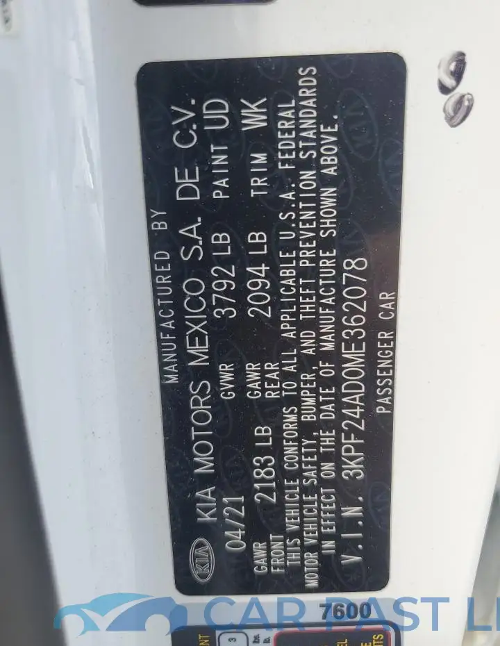 3KPF24AD0ME362078# 13