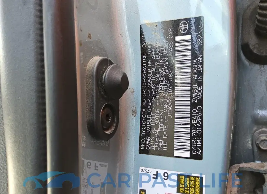 JTDKARFU1G3518311# 12