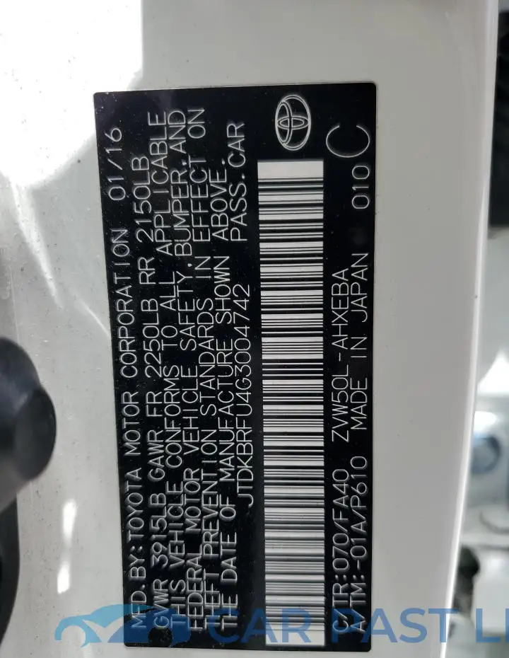 JTDKBRFU4G3004742# 12