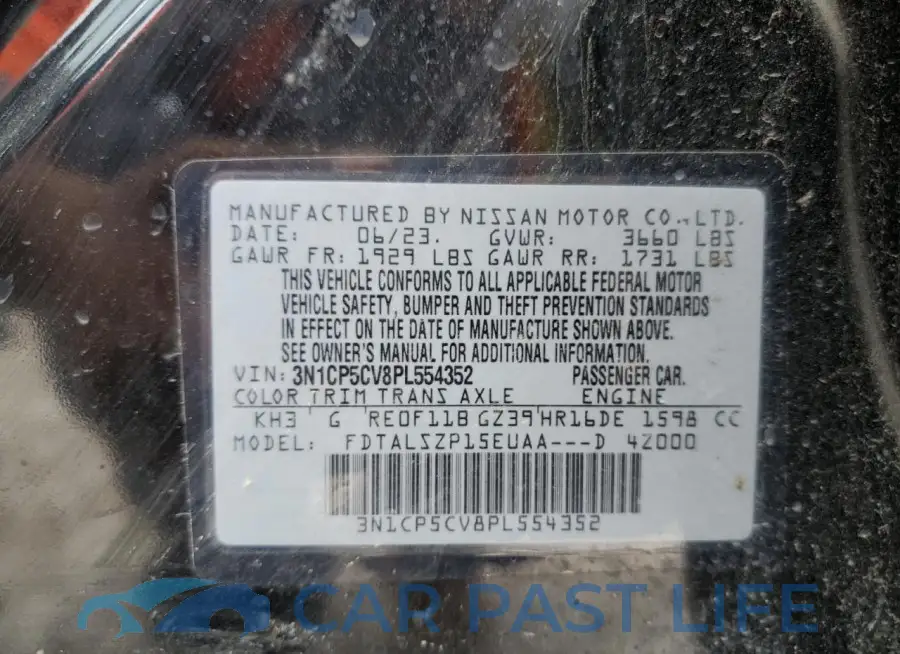 3N1CP5CV8PL554352# 13