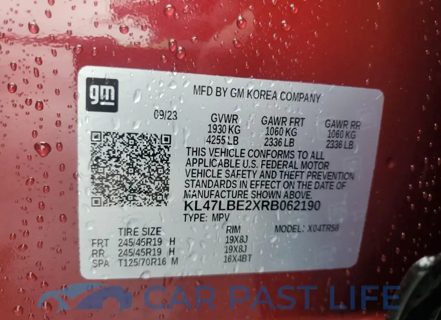 KL47LBE2XRB062190# 13
