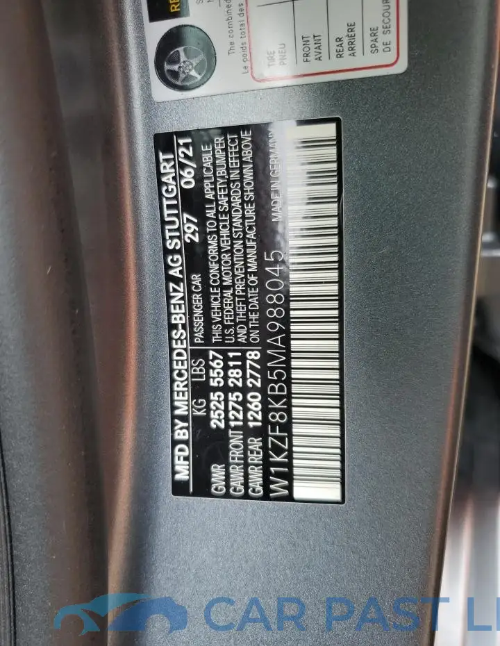 W1KZF8KB5MA988045# 12