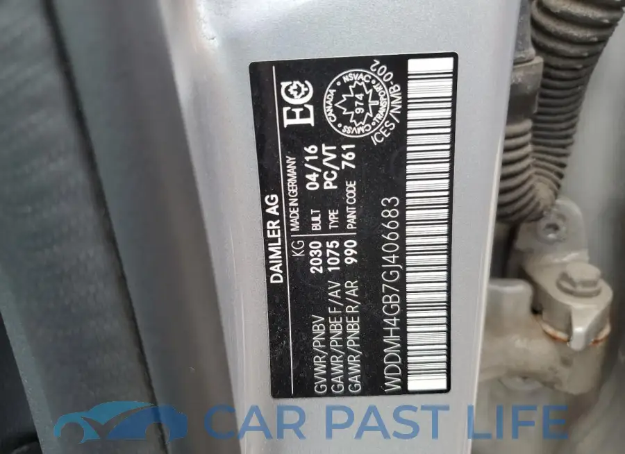 WDDMH4GB7GJ406683# 13