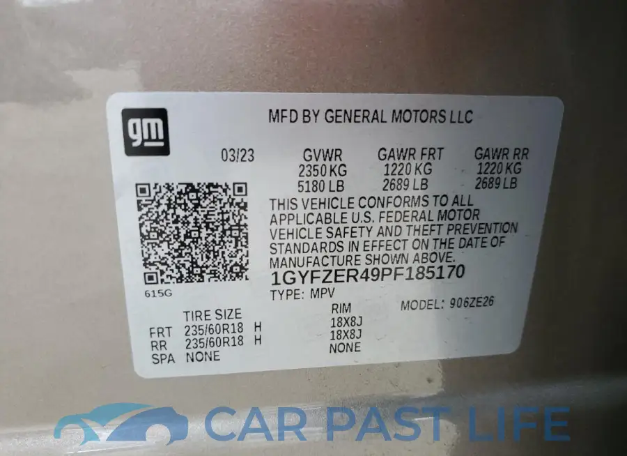 1GYFZER49PF185170# 13