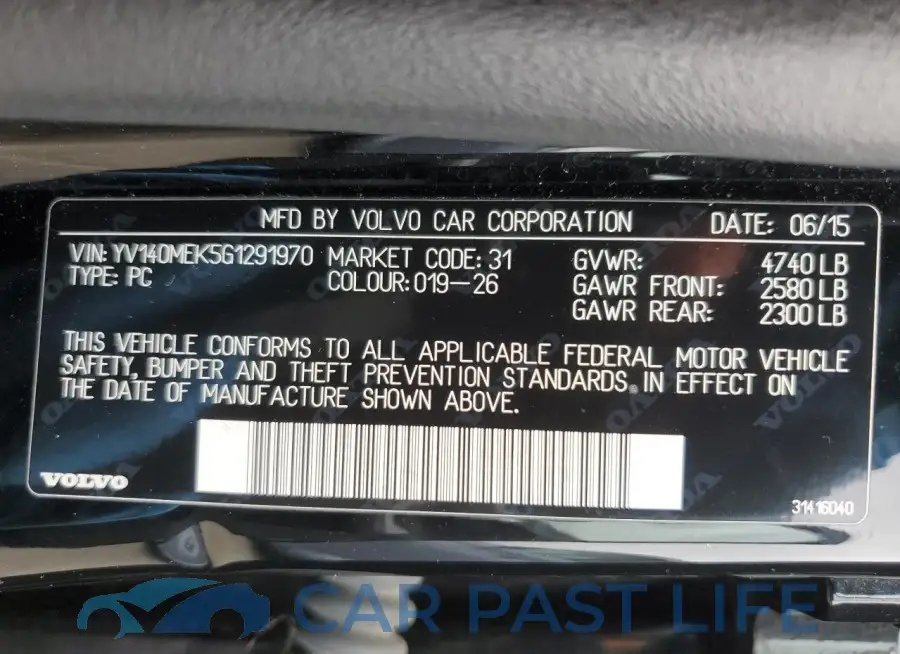 YV140MEK5G1291970# 12
