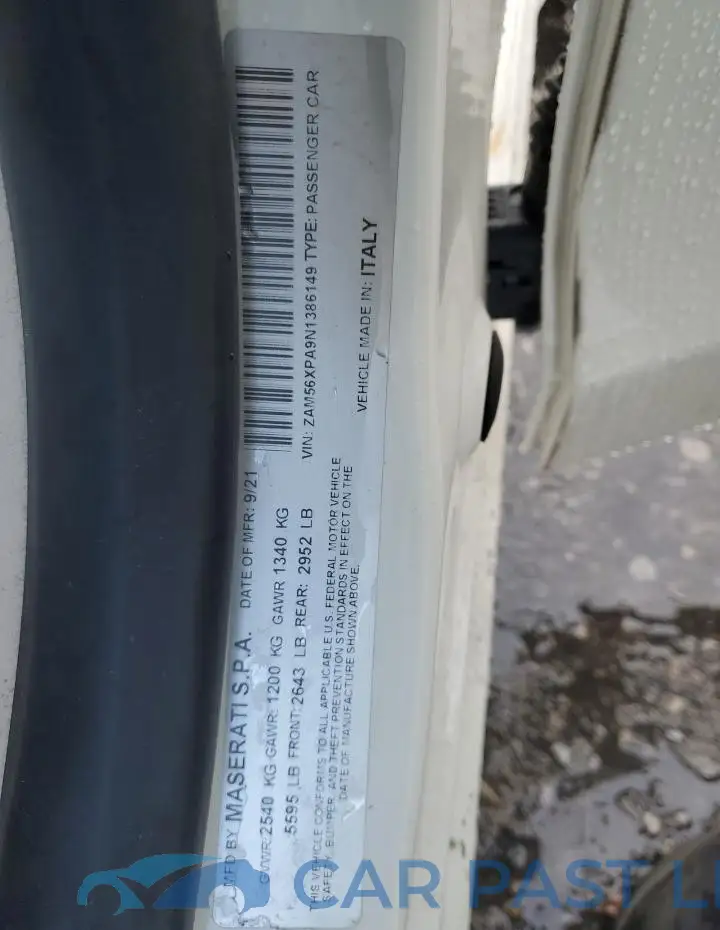 ZAM56XPA9N1386149# 13