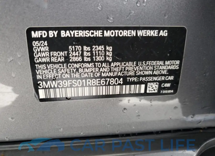 3MW39FS01R8E67804# 12