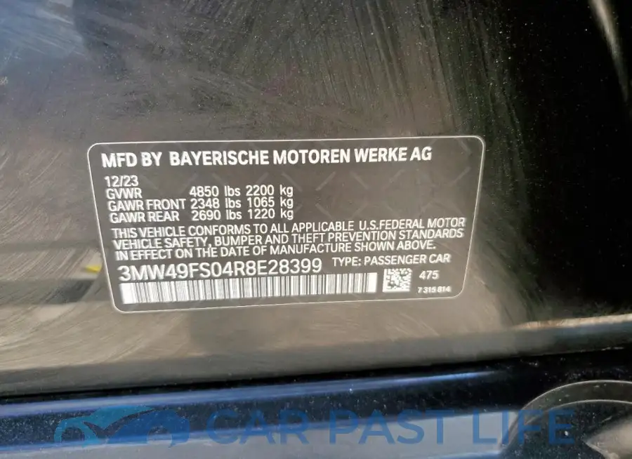 3MW49FS04R8E28399# 12