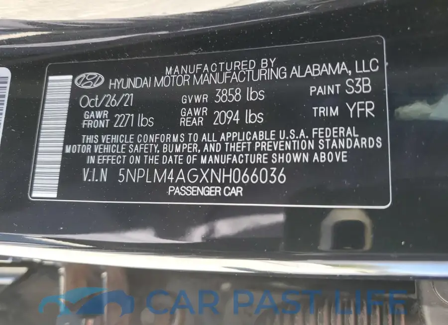 5NPLM4AGXNH066036# 13