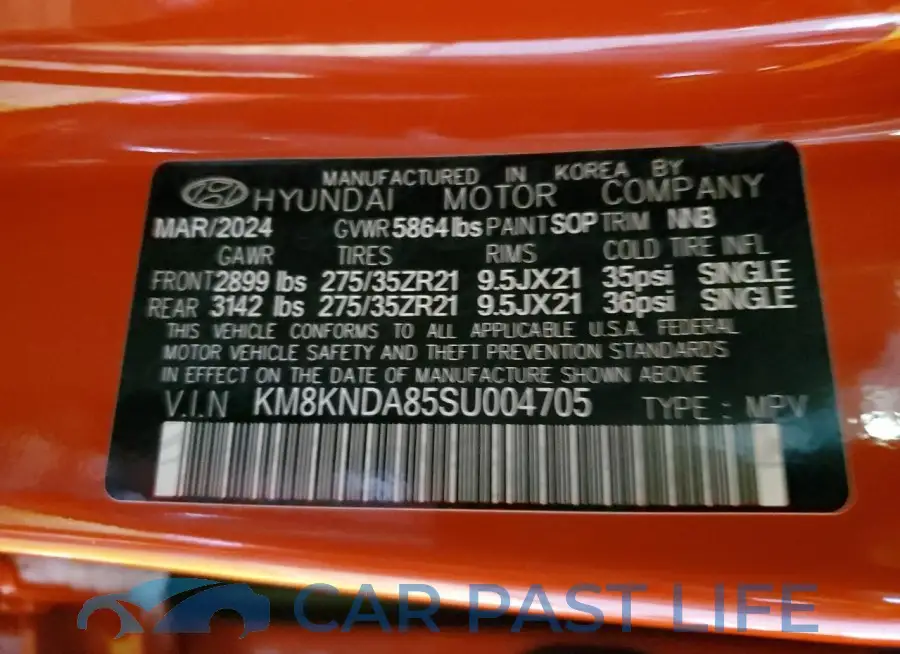 KM8KNDA85SU004705# 12