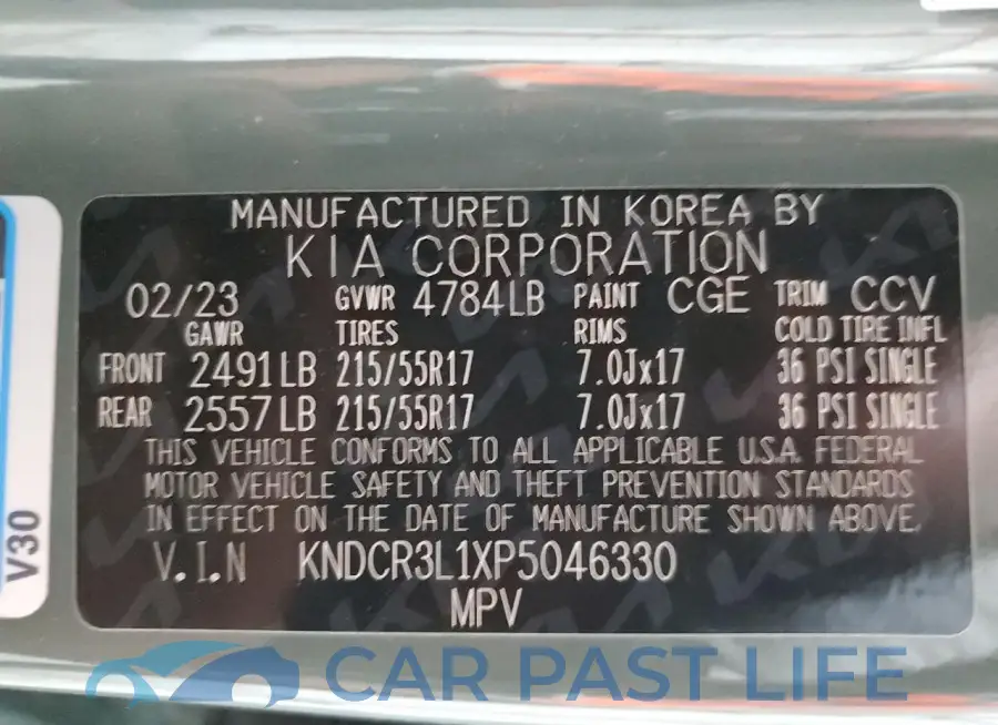 KNDCR3L1XP5046330# 13