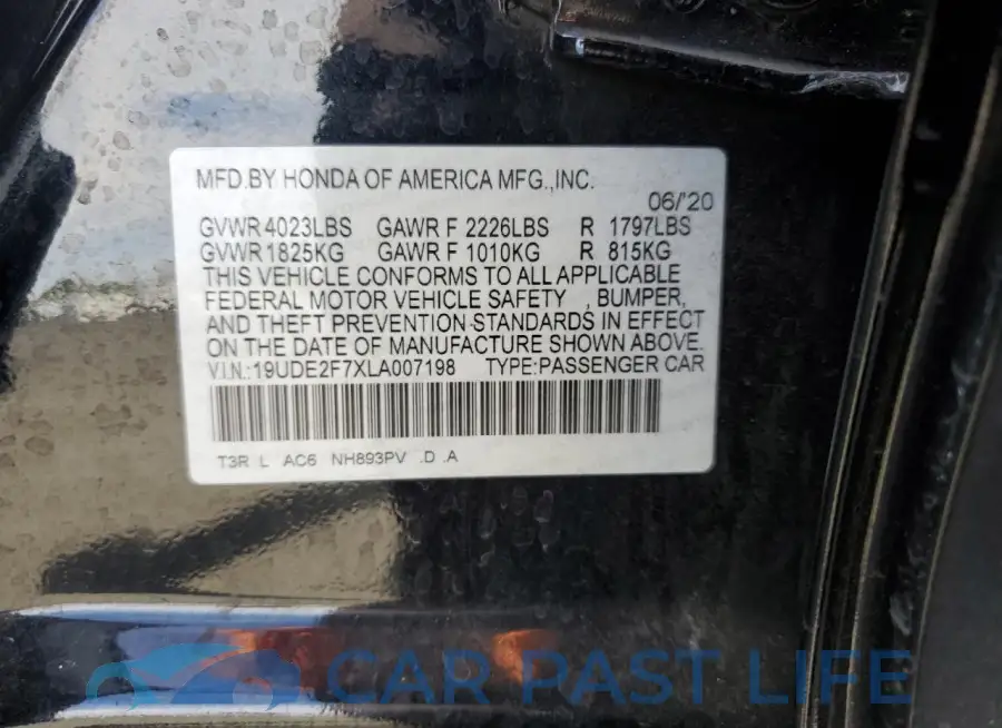 19UDE2F7XLA007198# 12