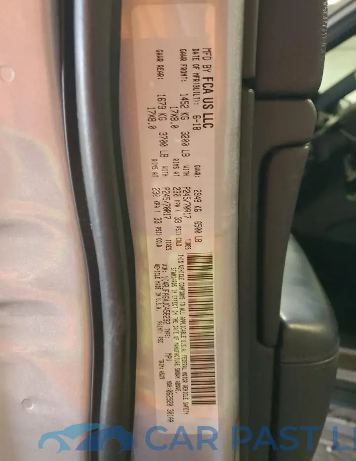 1C4RJFAGXJC458292# 14