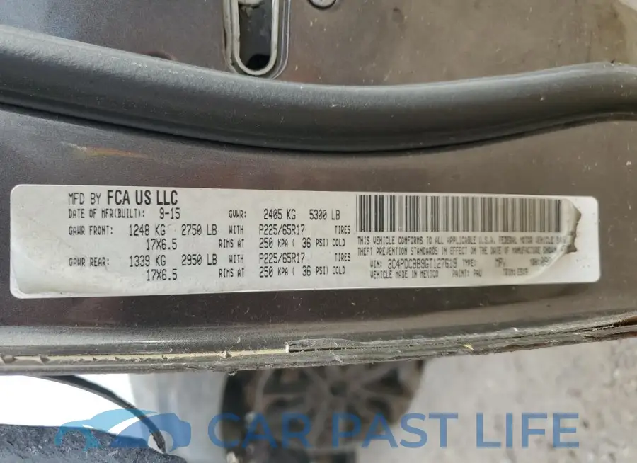 3C4PDCBB9GT127619# 13