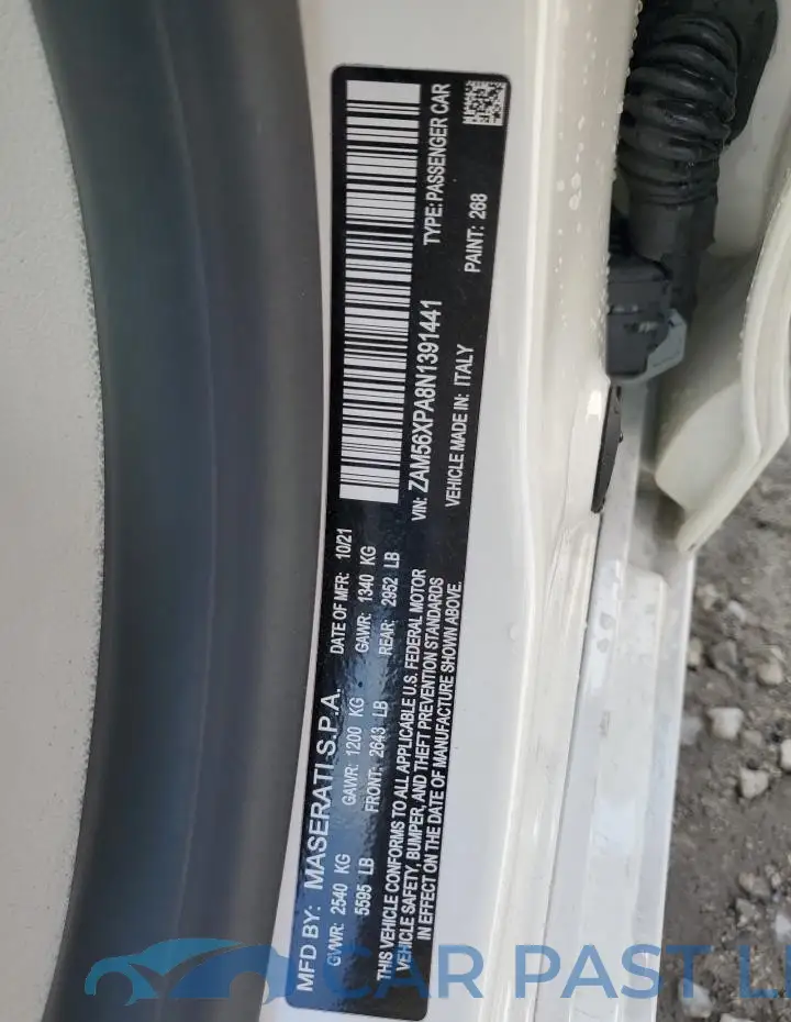 ZAM56XPA8N1391441# 12