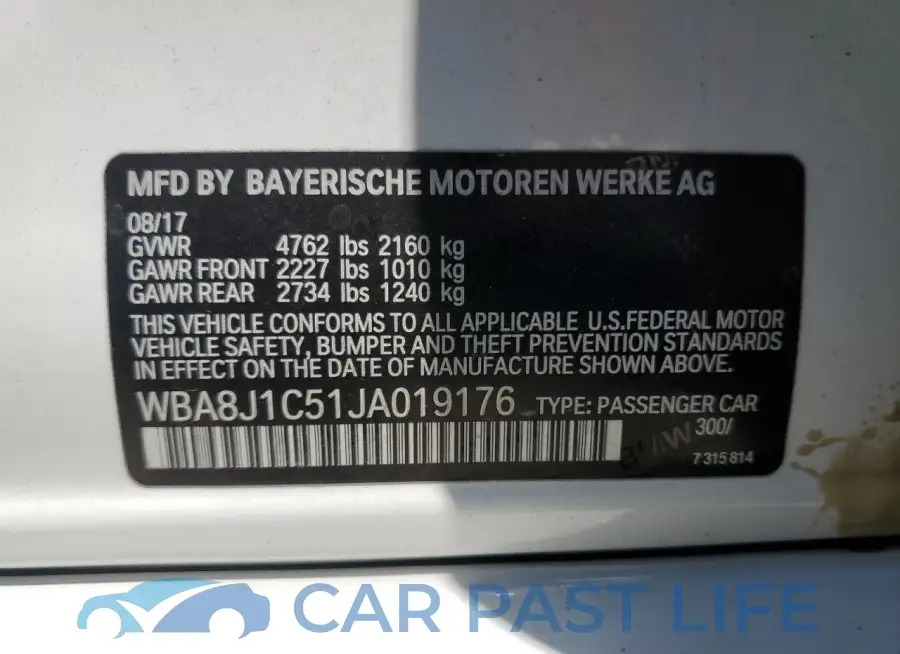 WBA8J1C51JA019176# 12