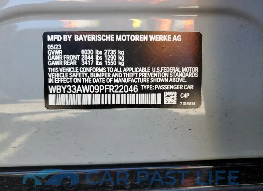WBY33AW09PFR22046# 12