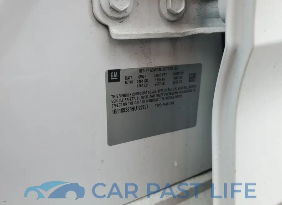 1G1105S30HU122797# 12