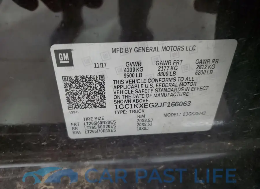 1GC1KXEG2JF166063# 12