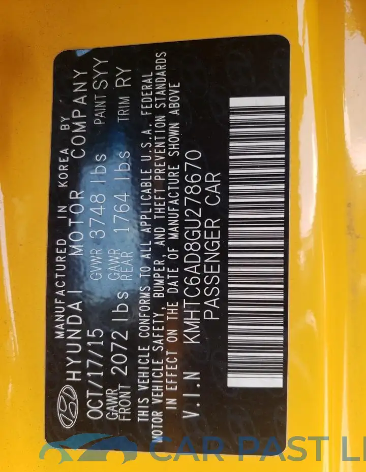 KMHTC6AD8GU278670# 12