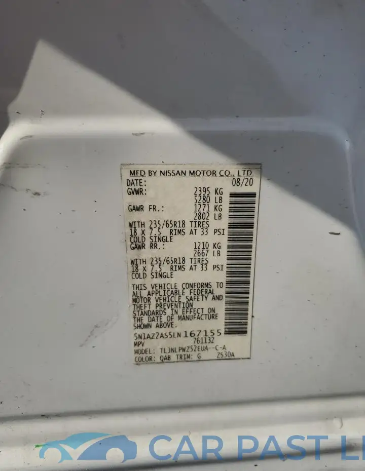 5N1AZ2AS5LN167155# 14