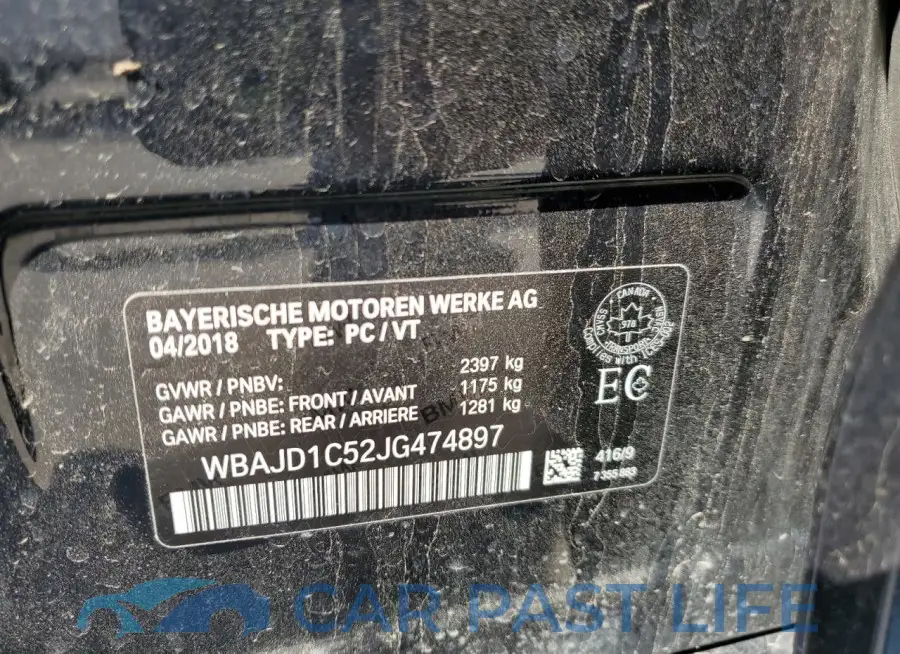 WBAJD1C52JG474897# 12