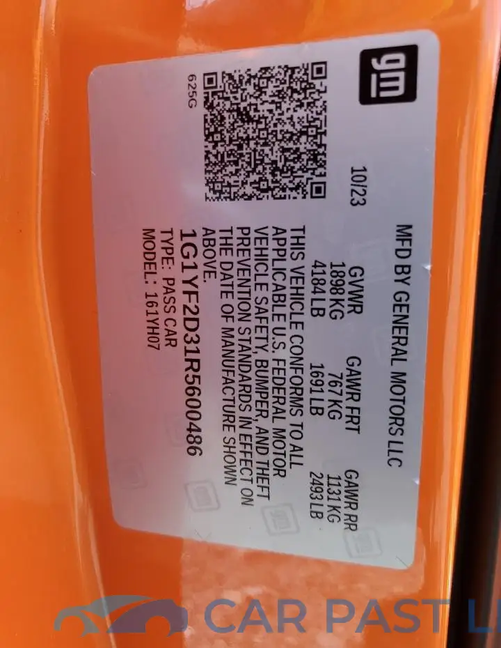 1G1YF2D31R5600486# 12