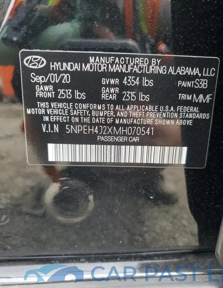 5NPEH4J2XMH070541# 12
