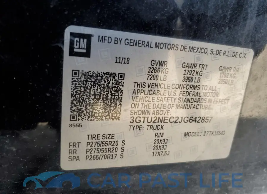 3GTU2NEC2JG642857# 12