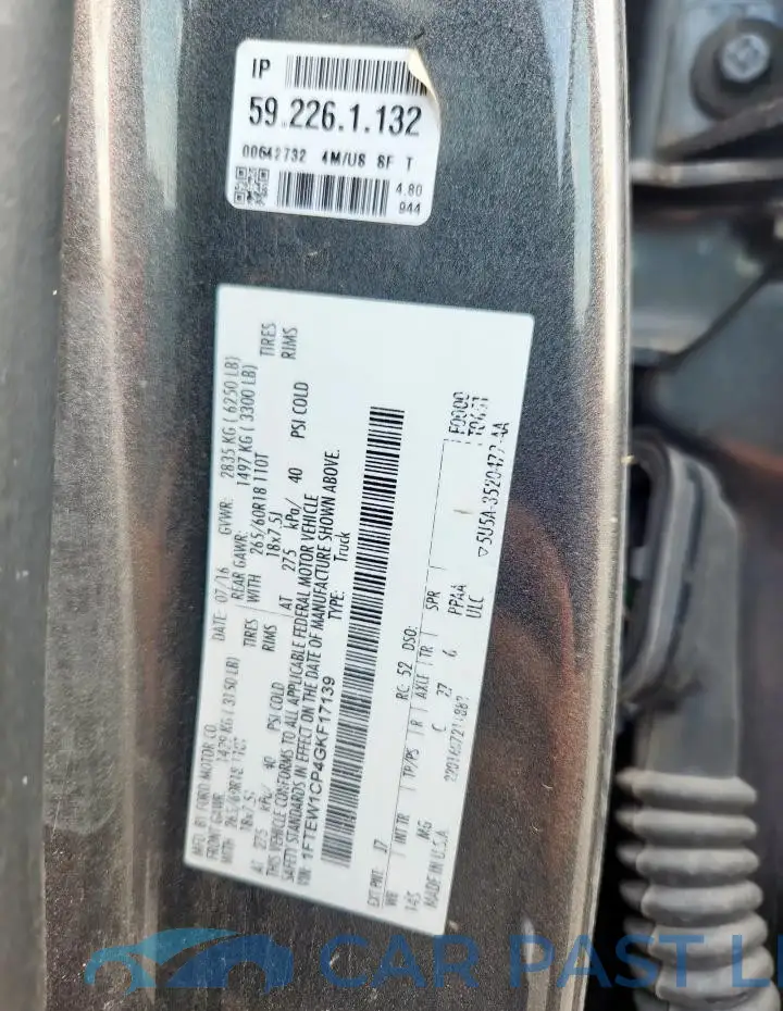 1FTEW1CP4GKF17139# 12
