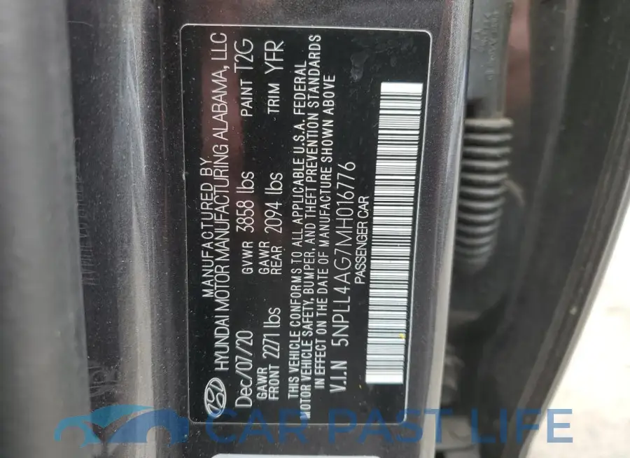 5NPLL4AG7MH016776# 12