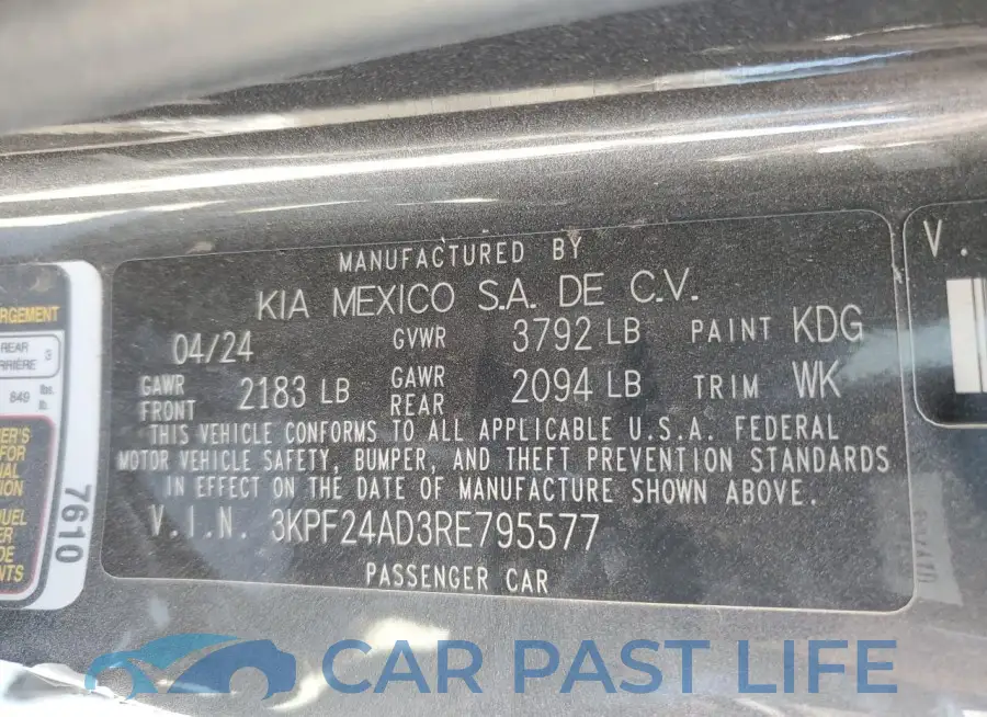 3KPF24AD3RE795577# 12
