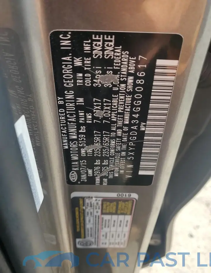 5XYPGDA34GG008617# 13