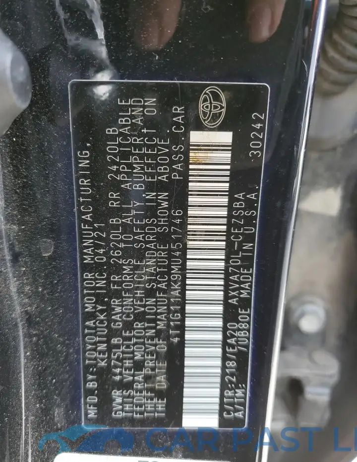 4T1G11AK9MU451746# 12