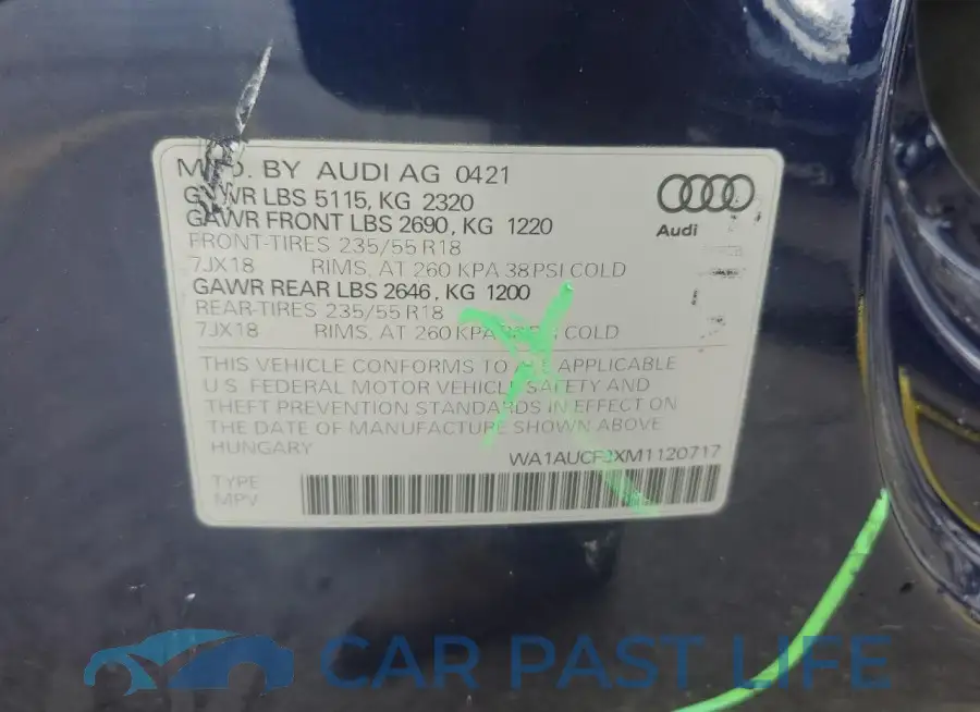WA1AUCF3XM1120717# 13