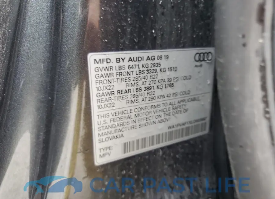 WA1FVAF1XLD003867# 13