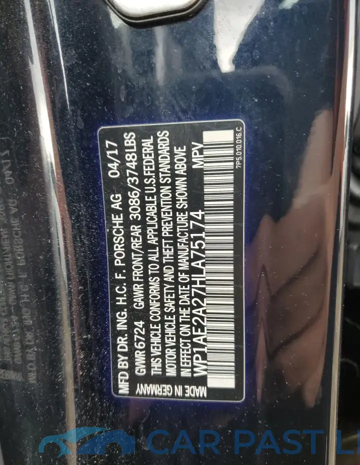 WP1AE2A27HLA75174# 13