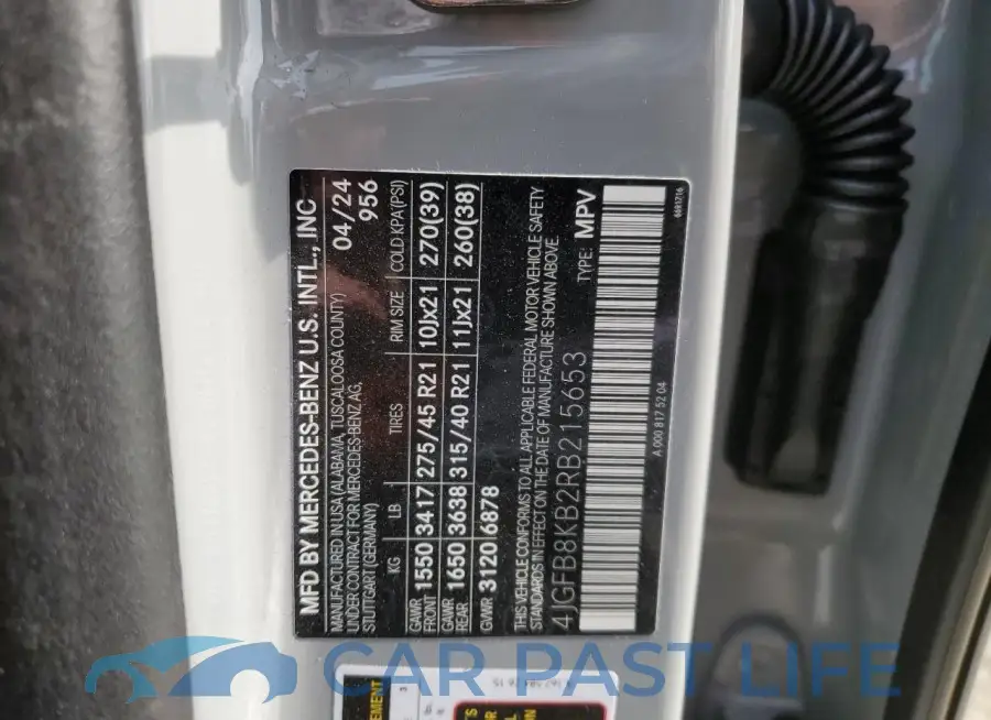 4JGFB8KB2RB215653# 13