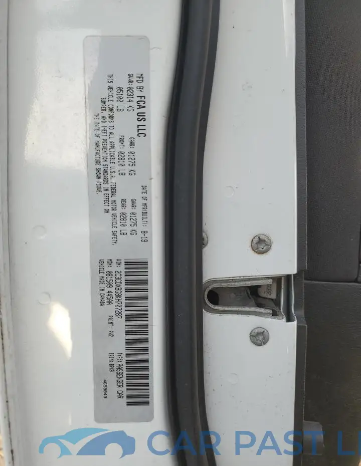 2C3CDXBG8KH707287# 12