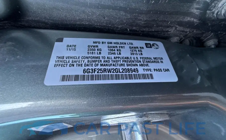 6G3F25RW2GL208949# 10