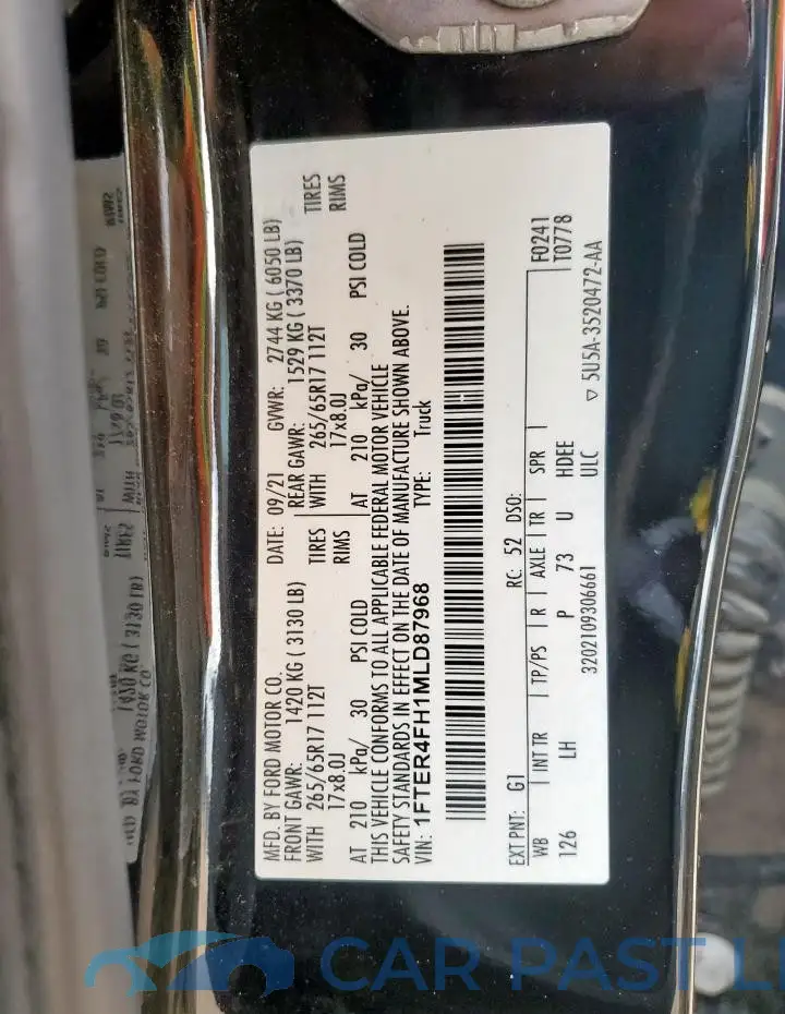 1FTER4FH1MLD87968# 12