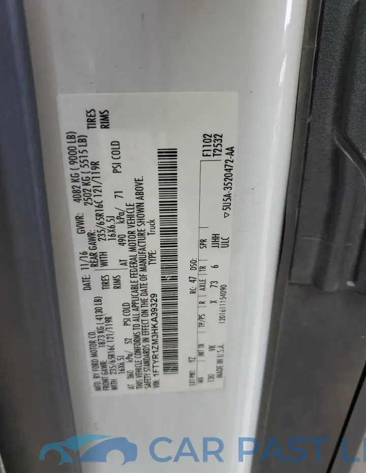 1FTYR1ZM3HKA39329# 13