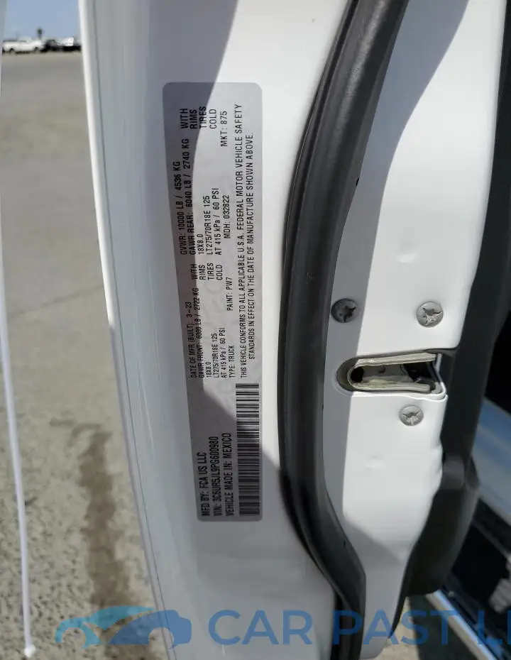 3C6UR5JL9PG600980# 12