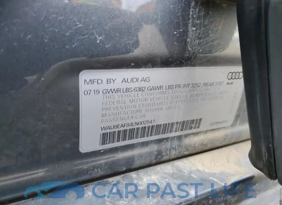 WAU8EAF84LN002541# 13