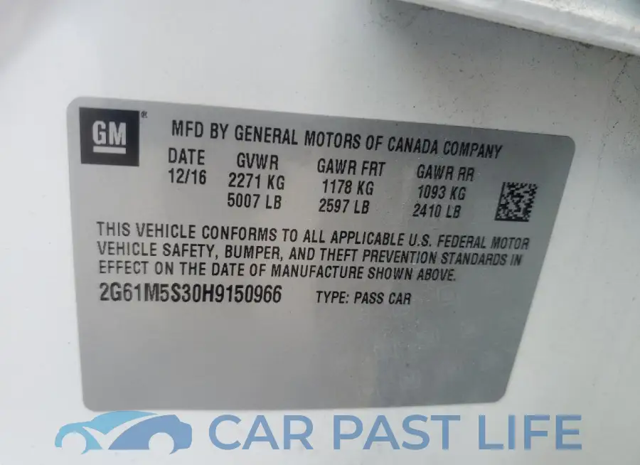 2G61M5S30H9150966# 12